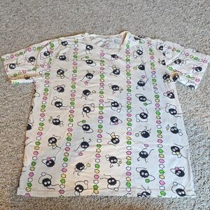 Cute Soot Sprite Print T-Shirt